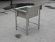 Lavandino commerciale degli scaffali di esposizione dell'acciaio inossidabile dell'attrezzatura della cucina singolo