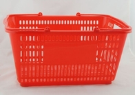 Il cestino della spesa della mano del supermercato dei pp, rosso porta i cestini della spesa 500x350x255mm