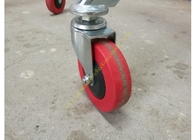 Il carrello del supermercato/i carretti a ruote smontabili filo di acciaio con il PVC spinge