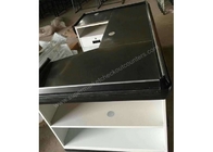Elegant Custom White Checkout Counter / Anti - Corrision Grocery Store Register Counters