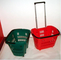 Colorful Shopping Hand Baskets With Wheels